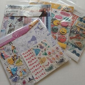 NWT Papercrafting Kits (4) Princess, Frozen, Smiles, Tropical - Complete Kits